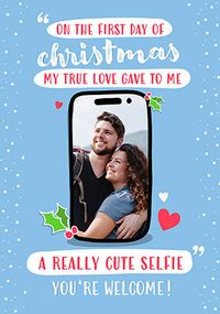 Tap to view A Really Cute Selfie Photo Christmas Card