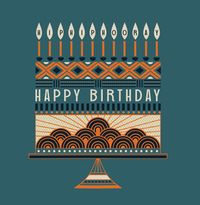 Tap to view Happy Birthday Patterned Cake Card