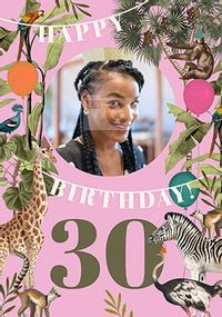 Tap to view Animals For Her 30TH Photo Birthday Card