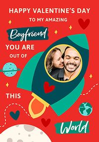 Tap to view Boyfriend Rocket Photo Valentine's Day Card