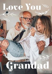 Tap to view Love You Grandad Father's Day Photo Card