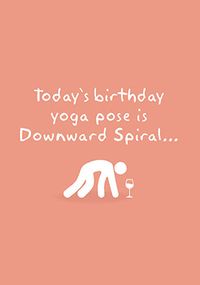 Tap to view Downward Spiral Birthday Card