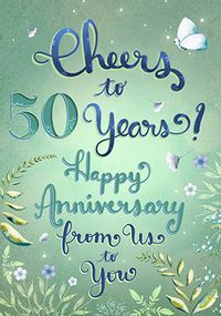 Tap to view Cheers To 50 Years Anniversary Card