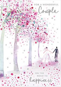 Tap to view Wonderful Couple Trees Traditional Wedding Card