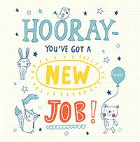 Tap to view Hooray New Job Congratulations Card