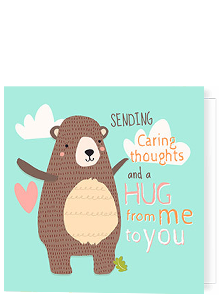Sending bear hugs card