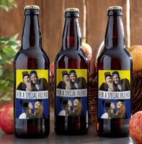 Tap to view Personalised Cider Multi Pack Double Photo & Text