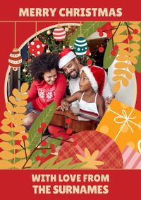 Tap to view Love from the Family Foliage Photo Christmas Card