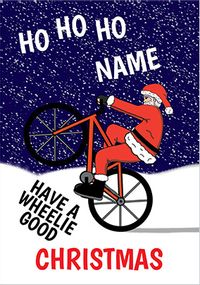 Tap to view Wheelie Good Christmas Personalised Card
