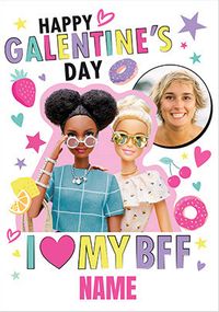 Tap to view Barbie - Galentine's Photo Valentine's Day Card