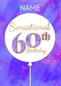 Tap to view Sensational 60th Personalised Birthday Card
