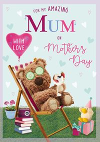 Tap to view Barley Bear - Relax Mum Personalised Mother's Day Card