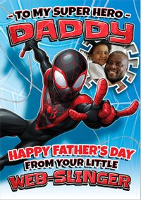 Tap to view Miles Morales - Little Web Slinger Happy father's Day Photo Card