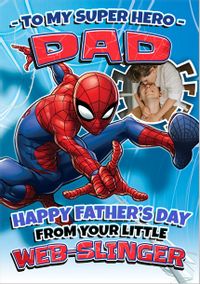 Tap to view Spider-Man - Superhero Dad Happy Father's Day Photo Card