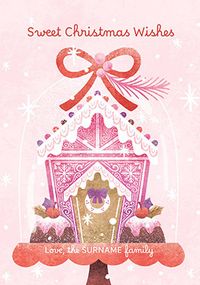 Tap to view Gingerbread Birdhouse Personalised Christmas Card