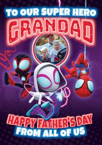 Tap to view Spidey & Friends - Amazing Grandad Happy Father's Day Photo Card