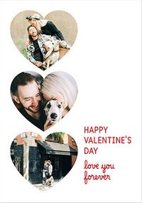Tap to view Love You Forever 3 Photo Valentine's Day Card