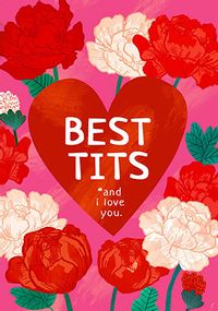 Tap to view Best Tits Valentine's Day Personalised Card