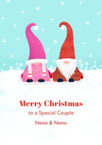 Tap to view Special Couple Gonks Personalised Christmas Card
