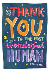 Tap to view Wonderful Human Thank You Card