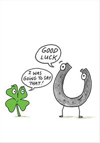 Tap to view Horse Shoe Good Luck Card