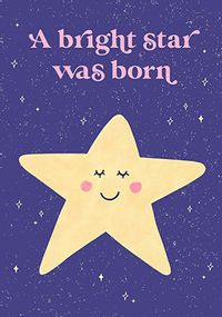 Tap to view A Little Star New Baby Card