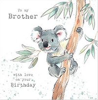 Tap to view Brother Koala Birthday Card