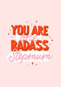 Tap to view One Badass Stepmum Mother's Day Card