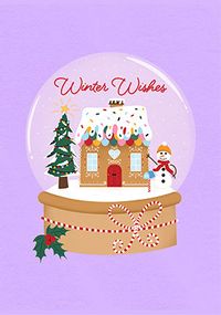 Tap to view Snow Globe Winter Wishes Christmas Card