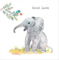 Tap to view Good Luck Cute Elephant Card