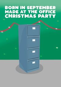 Tap to view Made At The Office Christmas Party Birthday Card