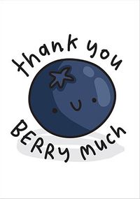 Tap to view Thank You Berry Much Blueberry Card