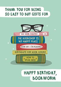 Tap to view Happy Birthday Bookworm Card