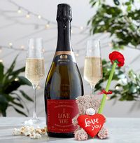 Tap to view Love You Tatty Teddy Bear and Prosecco Gift Set