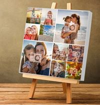 Tap to view Square 10 Photo Collage Canvas