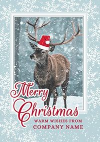 Tap to view Company Christmas Stag Personalised Card