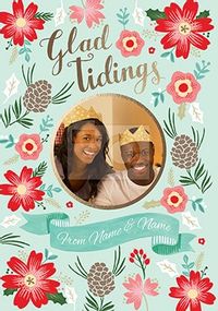 Tap to view Glad Tidings Photo Upload Christmas Card