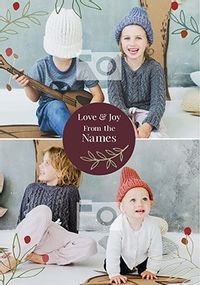 Tap to view Family Multi Photo Upload Christmas Card