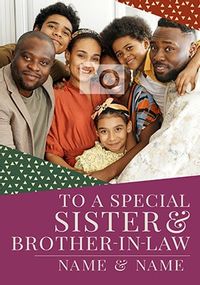 Tap to view Sister & Brother-in-Law Christmas Photo Card