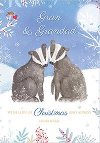 Tap to view Gran & Grandad at Christmas Personalised Card