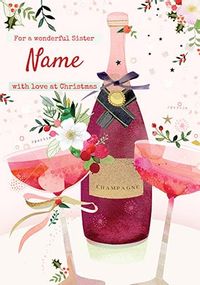 Tap to view Wonderful Sister Personalised Christmas Card