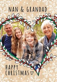 Tap to view Nan & Grandad Photo Christmas Card