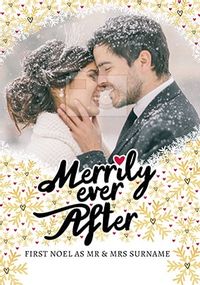 Tap to view First Christmas Mr & Mrs Photo Card