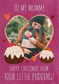 Tap to view Mummy from your Little Pudding personalised Christmas Card
