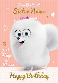 Tap to view The Secret Life of Pets - Birthday Card Brilliant Sister Gidget