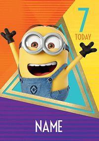 Tap to view Despicable Me 7 Today Personalised Birthday Card