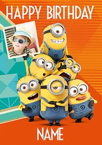 Tap to view Despicable Me Photo Birthday Card