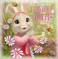 Tap to view Peter Rabbit Birthday Girl Personalised Card