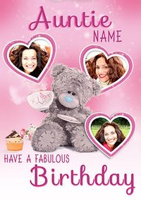 Tap to view Me To You - Auntie Multi Photo Upload Fabulous Birthday Card
