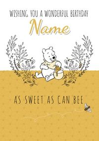Tap to view Pooh Sweet As Can Bee Birthday Card